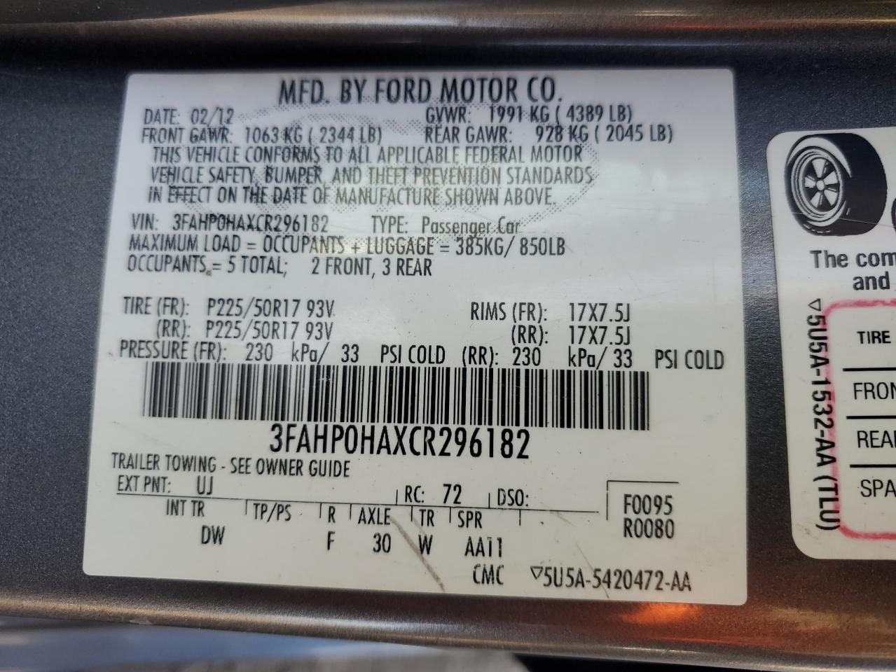 2012 Ford Fusion - Image 14