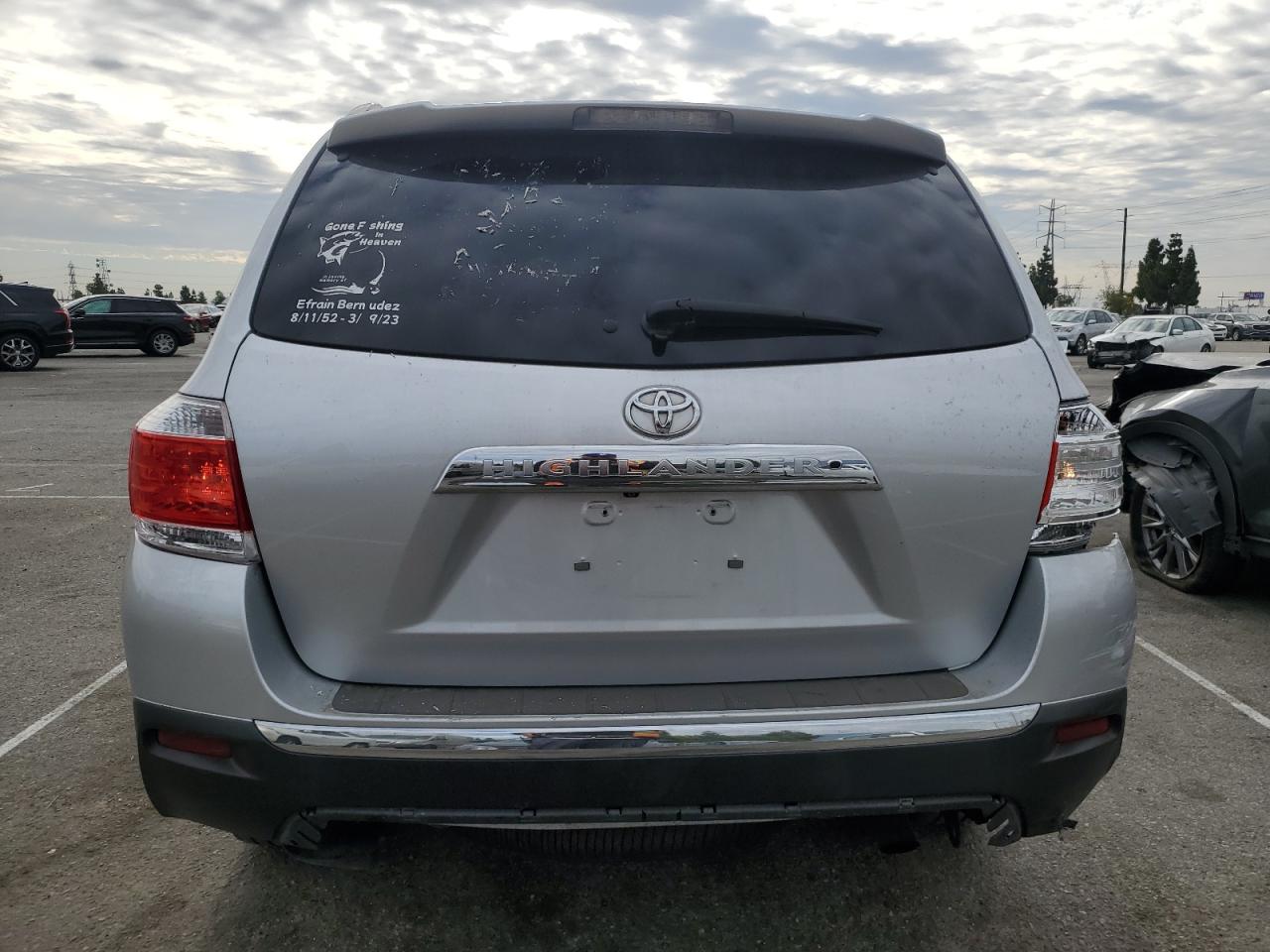 VIN 5TDZK3EH5DS110787 2013 TOYOTA HIGHLANDER no.6