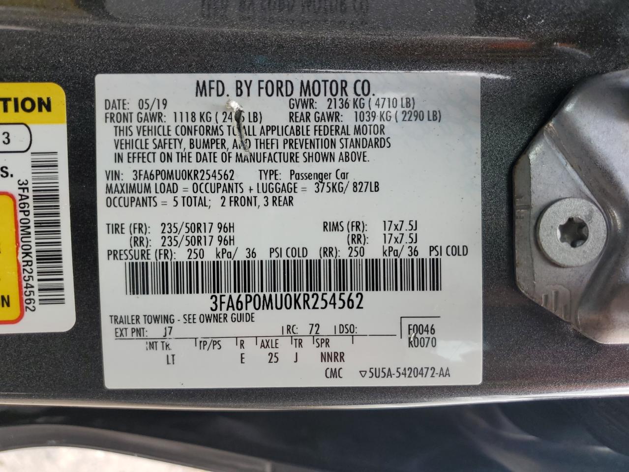 2019 Ford Fusion - Image 12