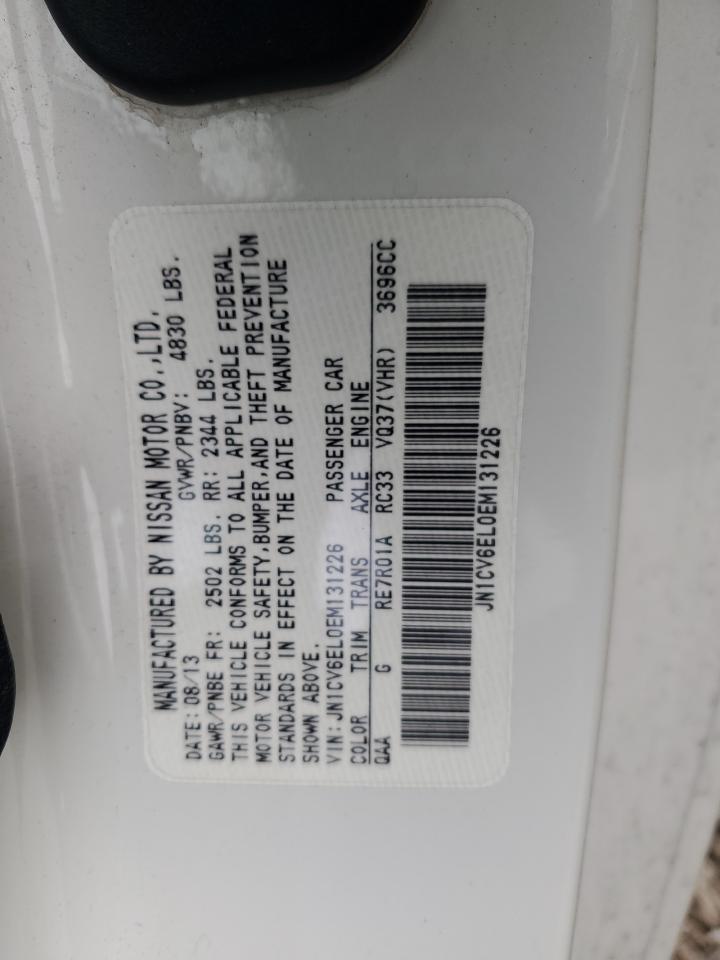 2014 Infiniti Q60 Journey VIN: JN1CV6EL0EM131226 Lot: 86507864