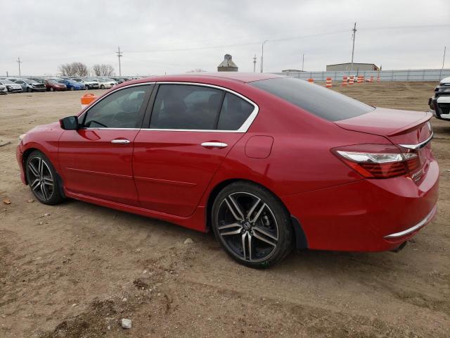  HONDA ACCORD 2016 Czerwony