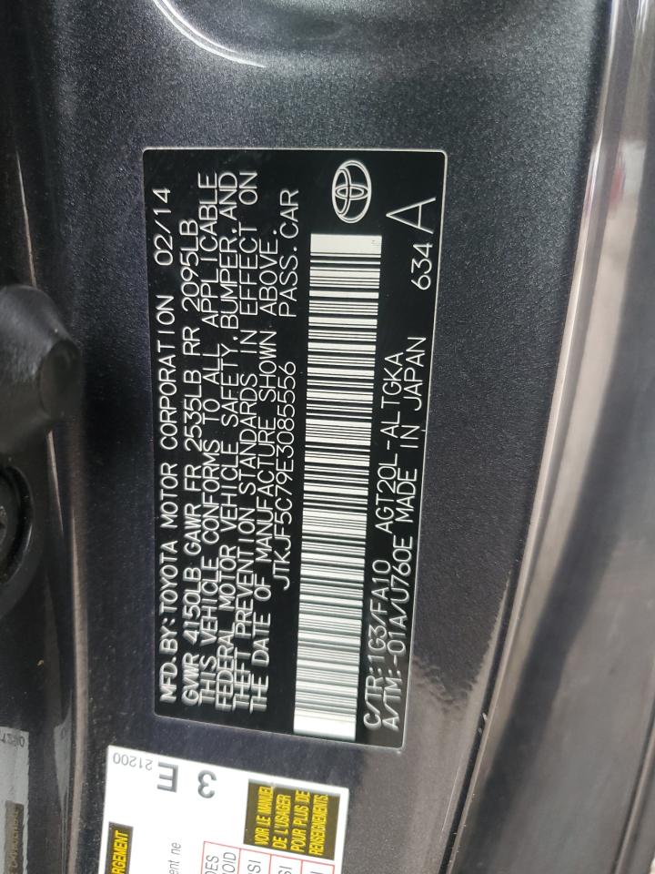 2014 Toyota Scion Tc VIN: JTKJF5C79E3085556 Lot: 85414214