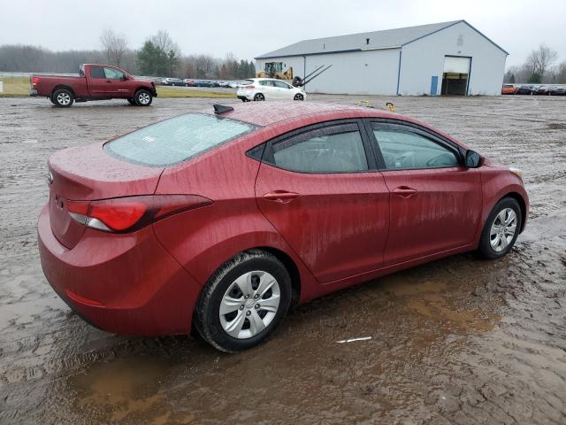  HYUNDAI ELANTRA 2016 Czerwony