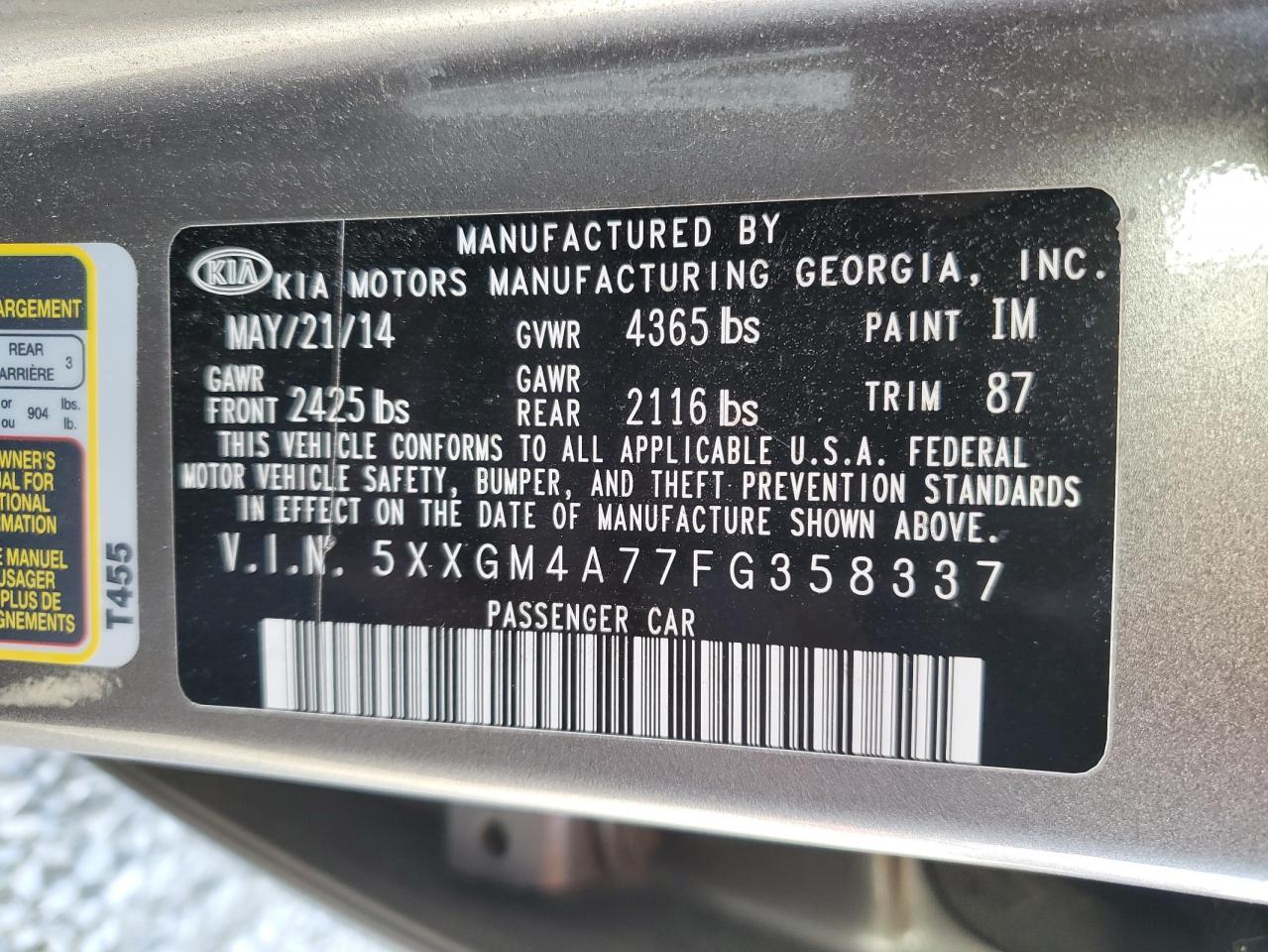 2015 Kia Optima - Image 13