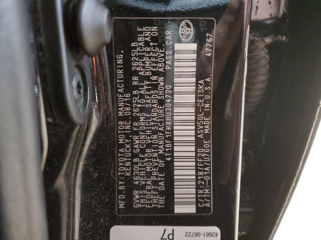 2017 Toyota Camry - Image 13