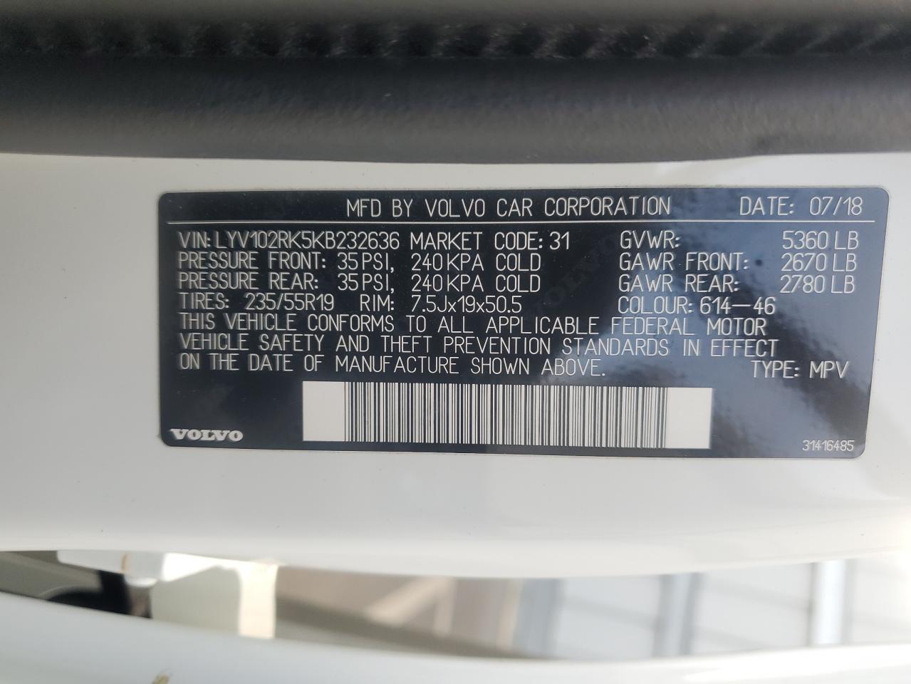 2019 Volvo XC60 - Image 14