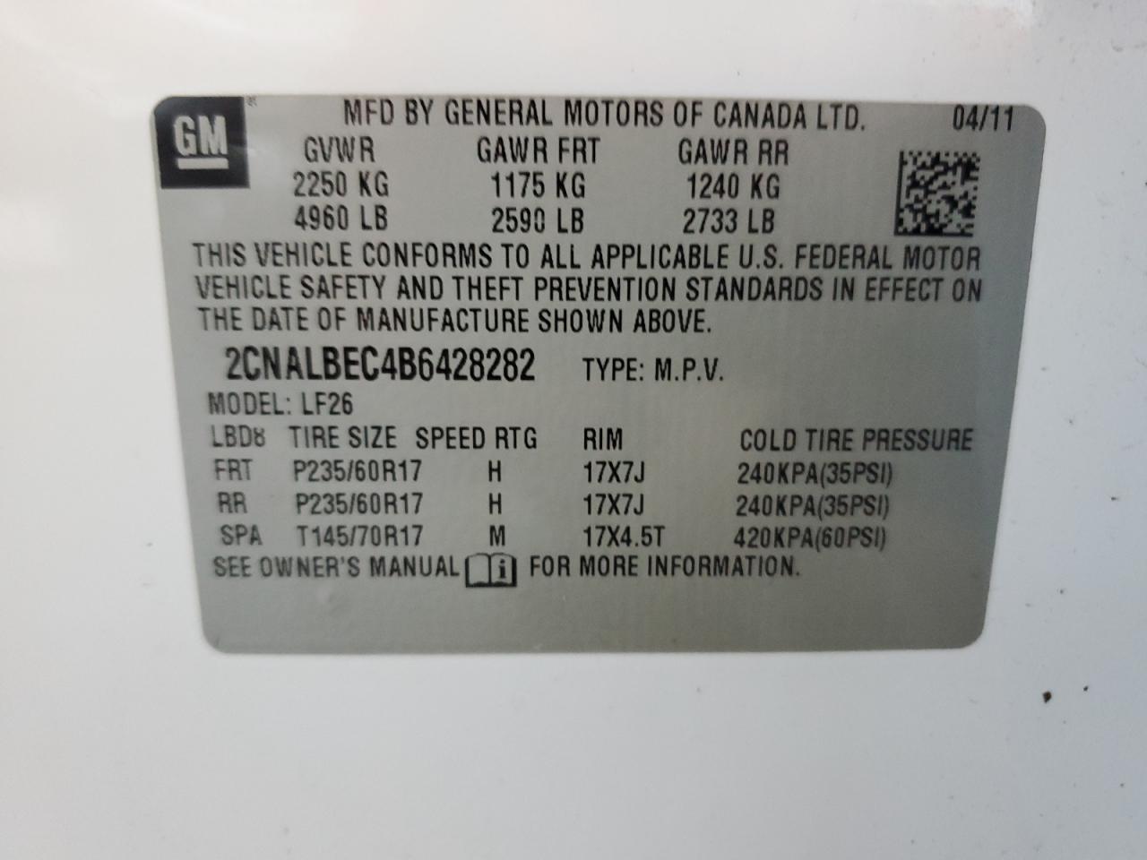 2011 Chevrolet Equinox - Image 13