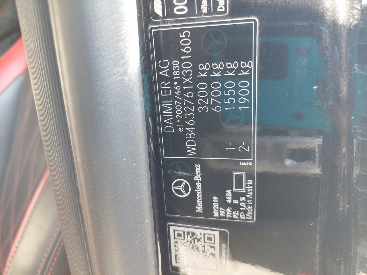 WDB4632761X301605 - 2019 Mercedes Benz G63 AMG - #86225334