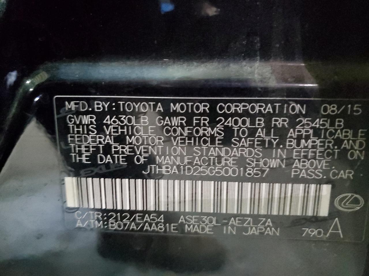 2016 Lexus IS - Image 13