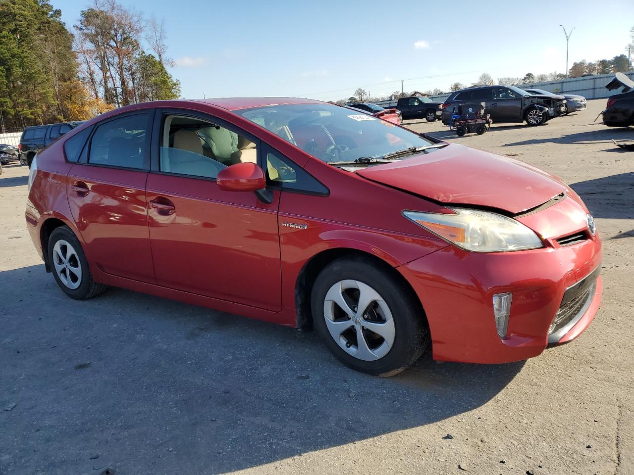 VIN JTDKN3DU9E0374123 2014 TOYOTA PRIUS no.4