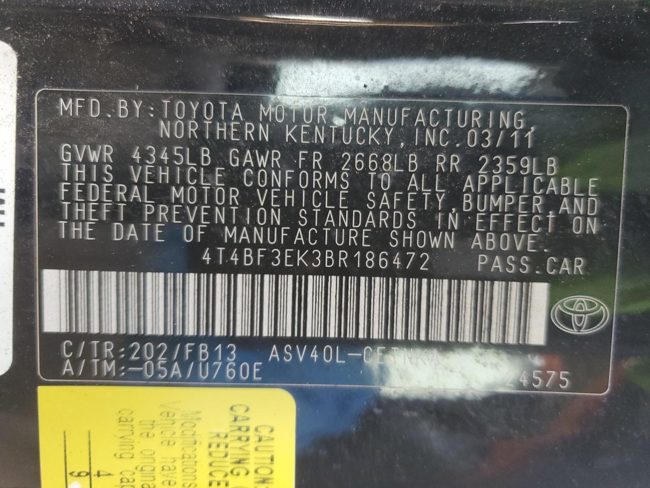 2011 Toyota Camry - Image 12