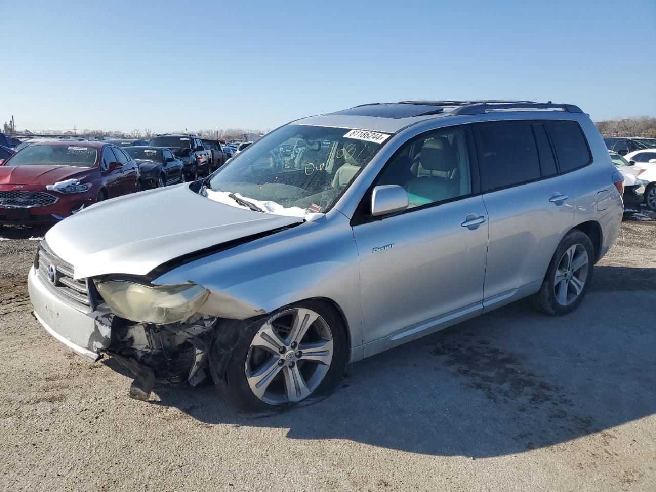 2008 Toyota Highlander Sport de vânzare în Kansas City, KS - Front End