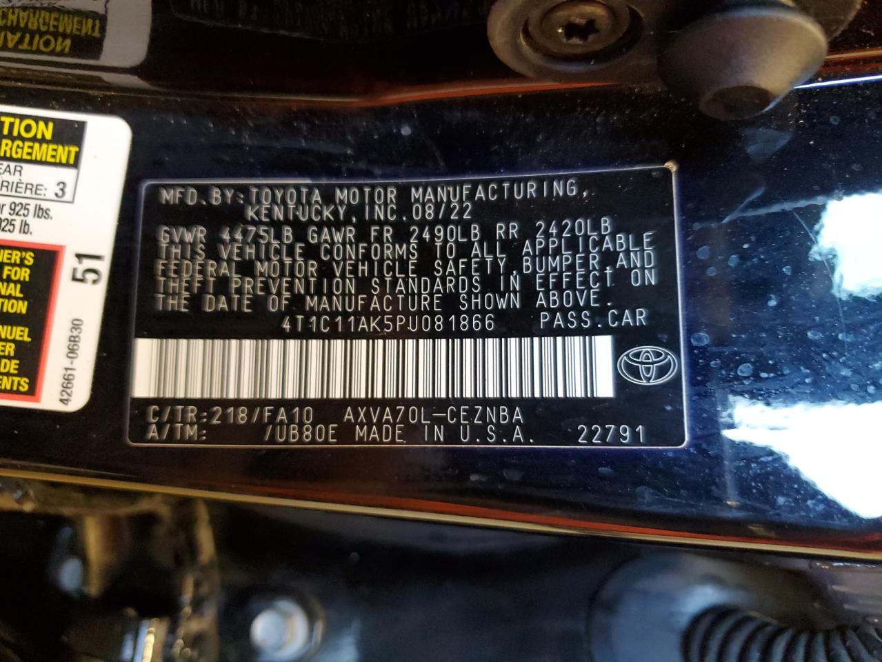 2023 Toyota Camry - Image 12