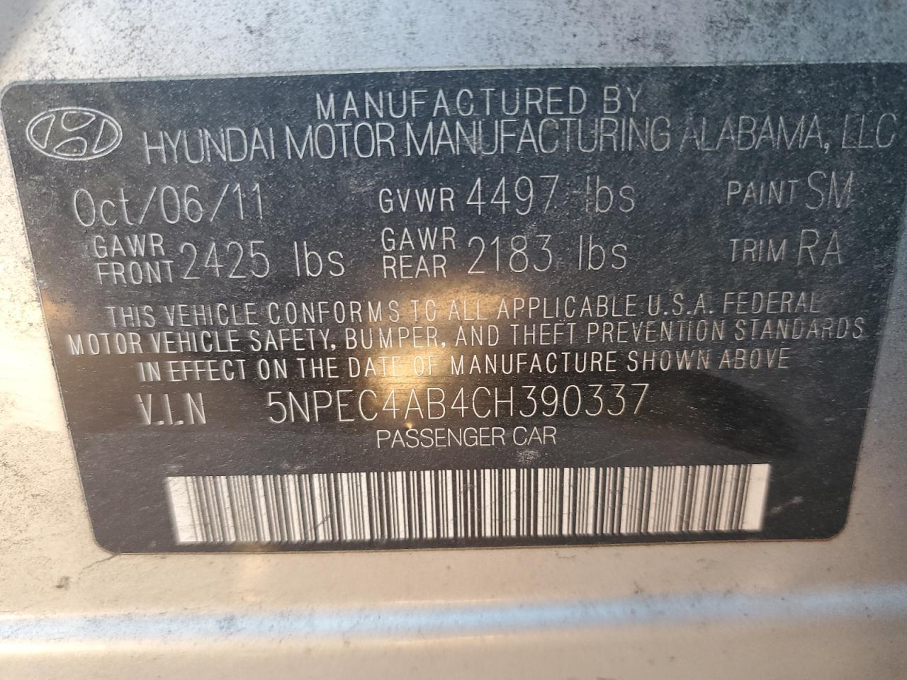2012 Hyundai Sonata - Image 13