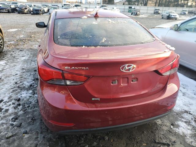  HYUNDAI ELANTRA 2016 Красный