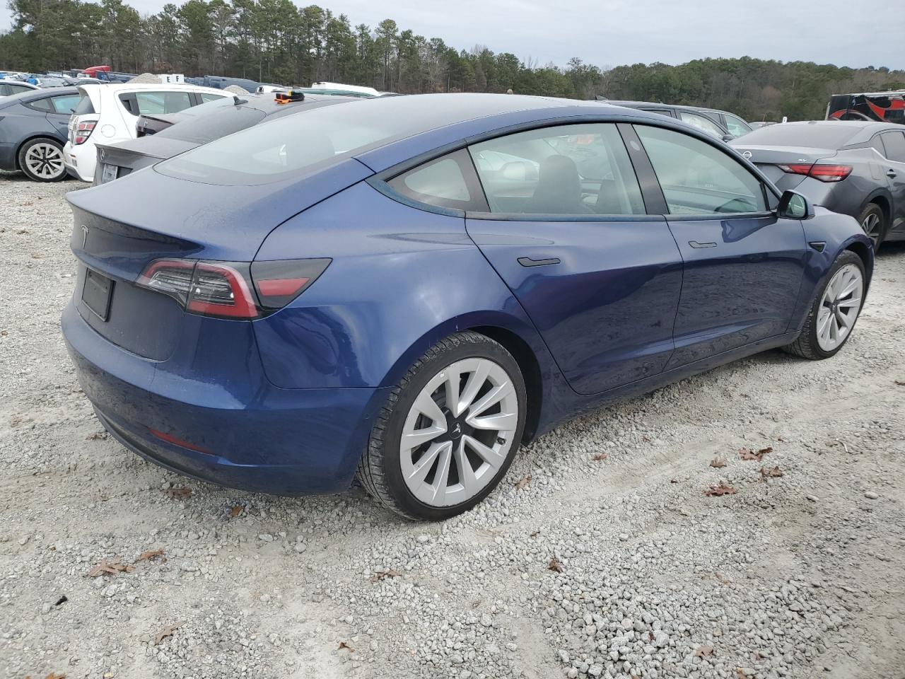 VIN 5YJ3E1EA9NF372273 2022 TESLA MODEL 3 no.3