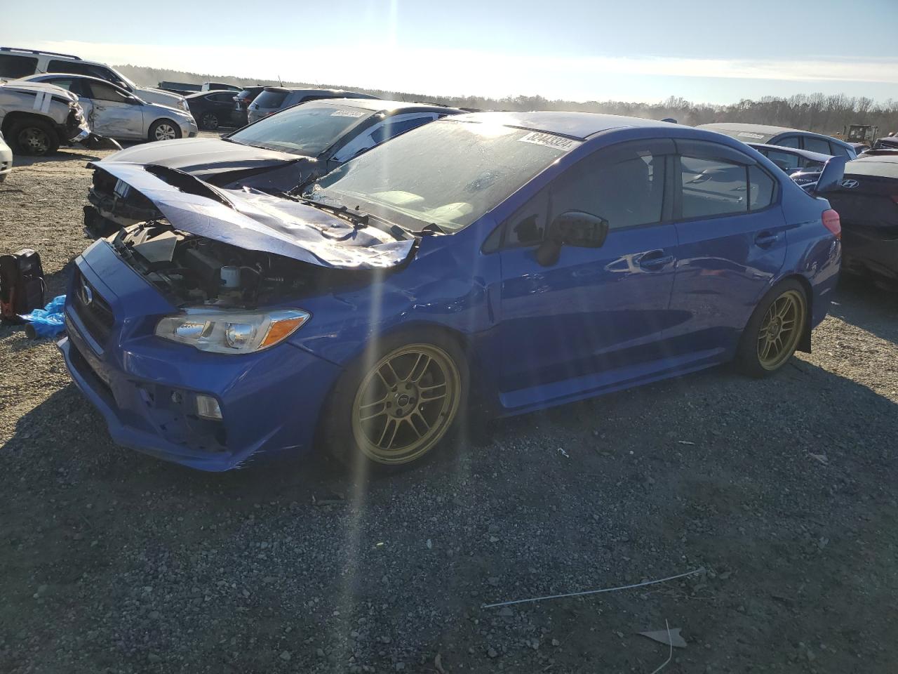 2016 Subaru Wrx blue null gas JF1VA1B67G9806844 photo #1