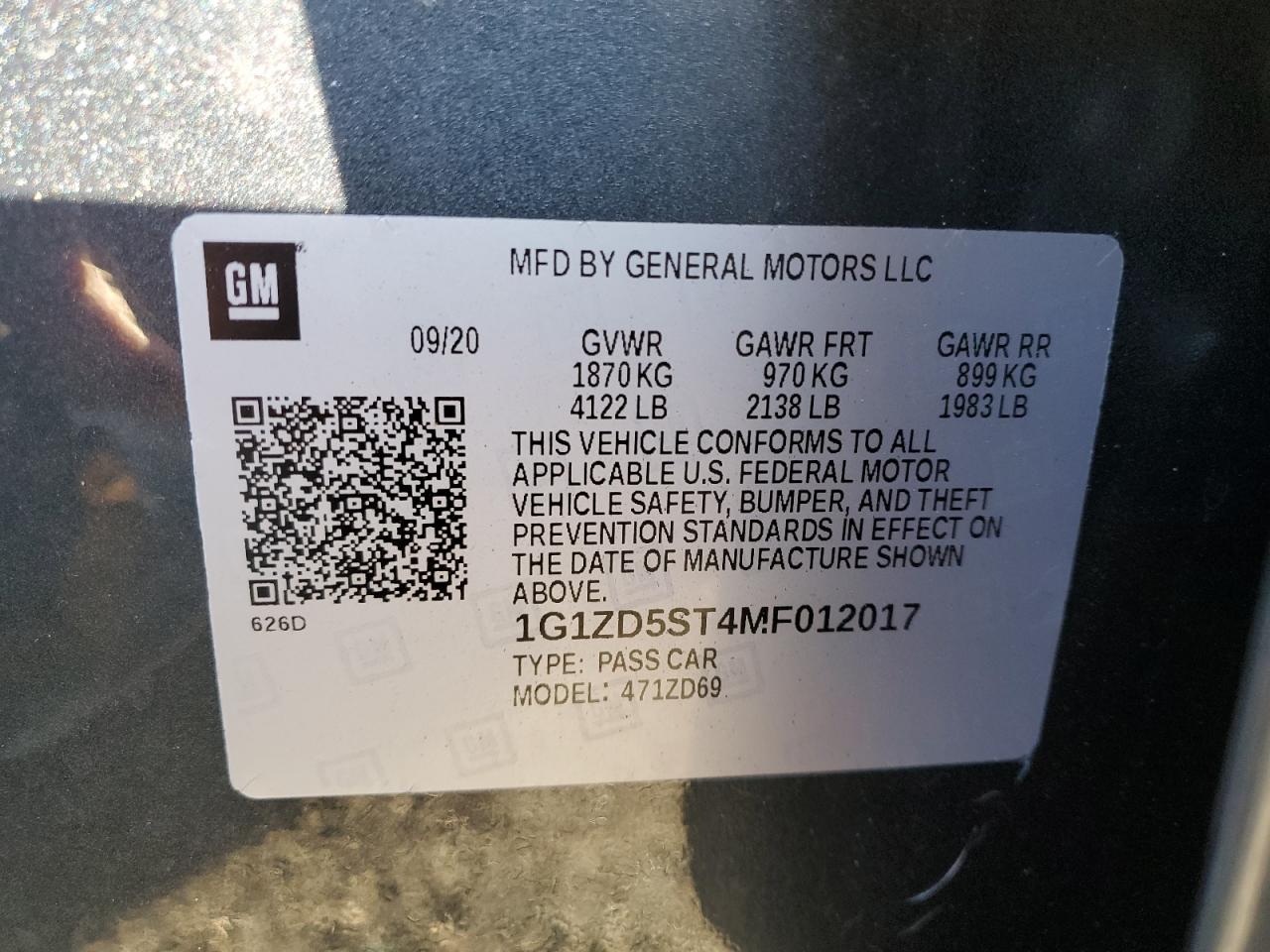 2021 Chevrolet Malibu - Image 12