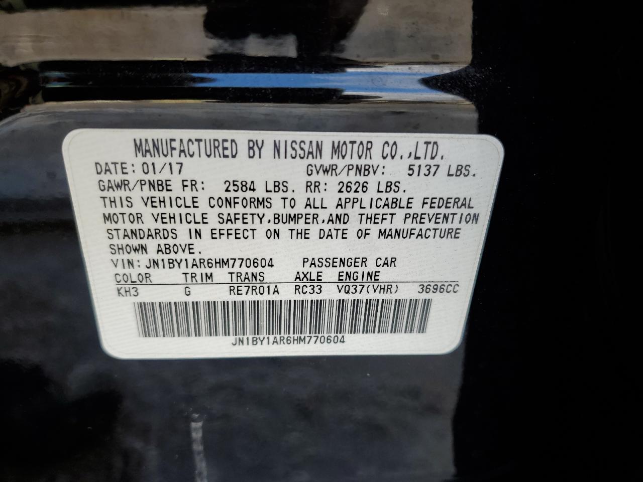 2017 Infiniti Q70 - Image 12