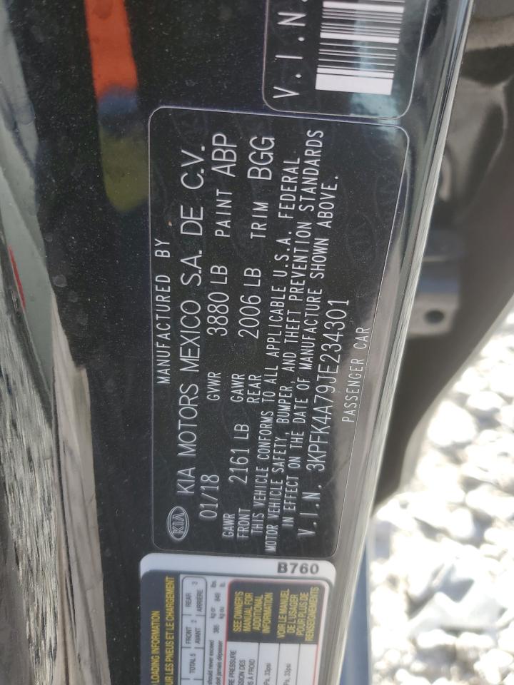 2018 Kia Forte Lx VIN: 3KPFK4A79JE234301 Lot: 83840534