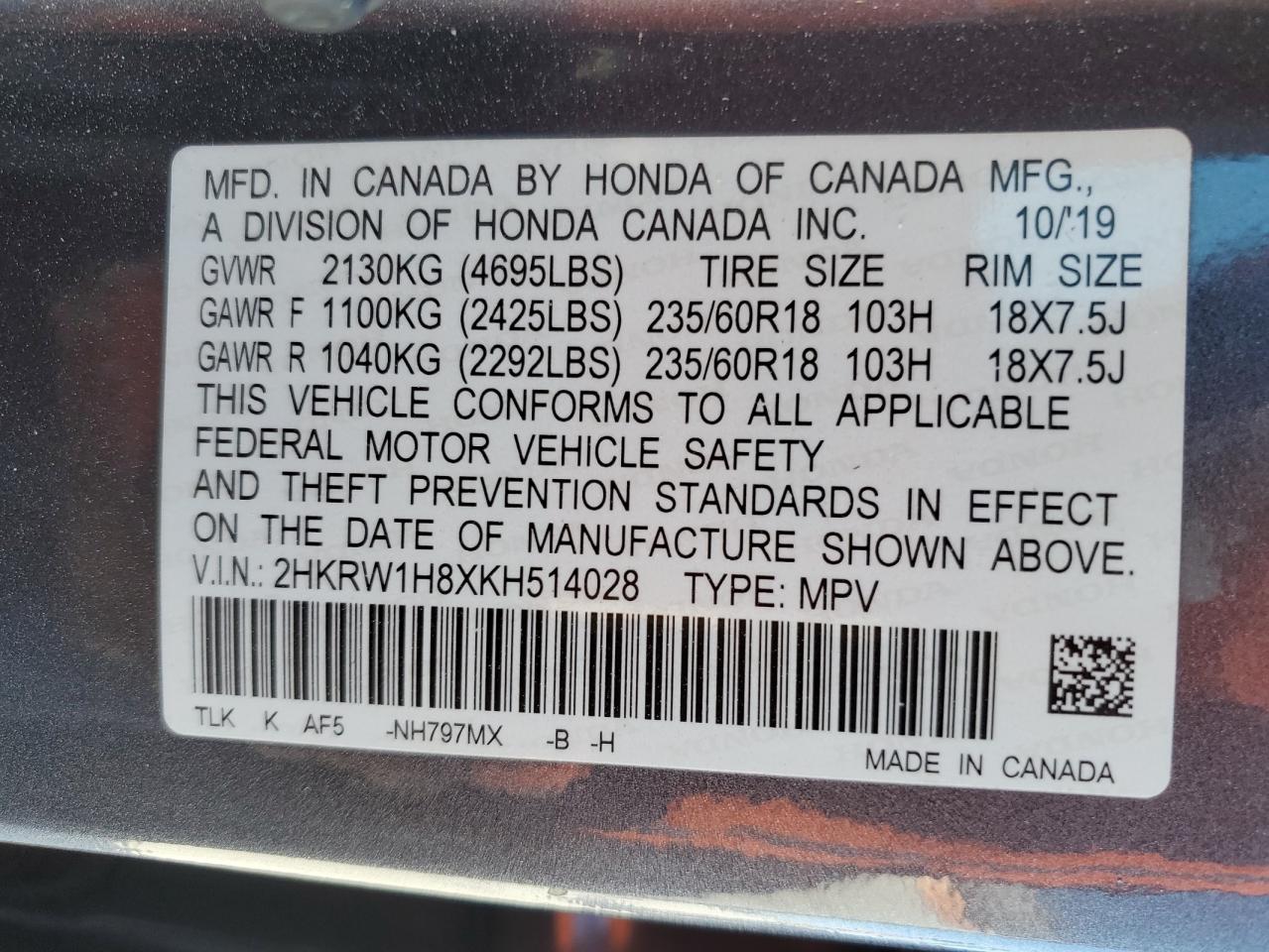 2019 Honda CR-V - Image 13