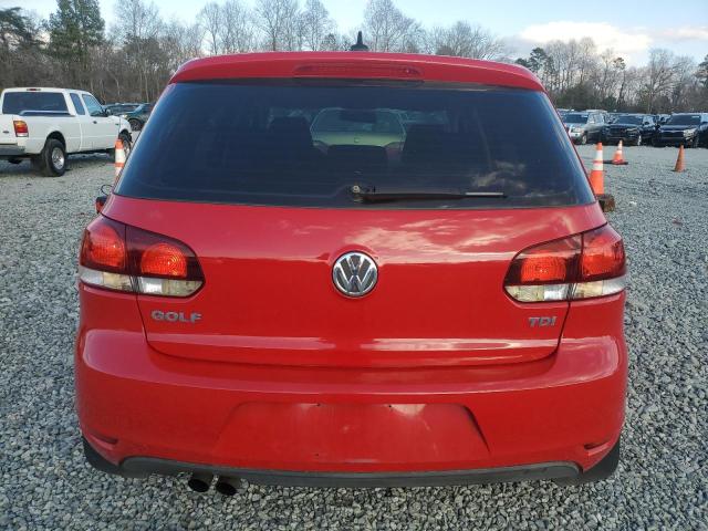  VOLKSWAGEN GOLF 2012 Red