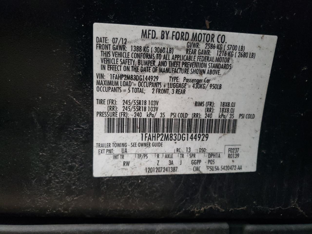 2013 Ford Taurus - Image 12