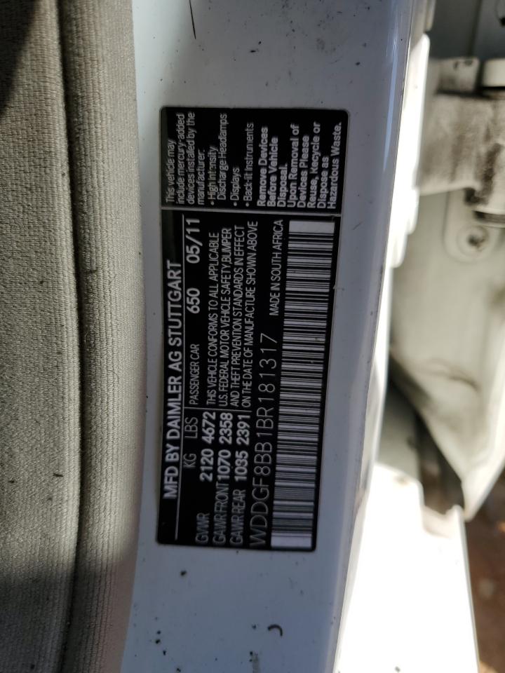 2011 Mercedes-Benz C 300 4Matic VIN: WDDGF8BB1BR181317 Lot: 83086674