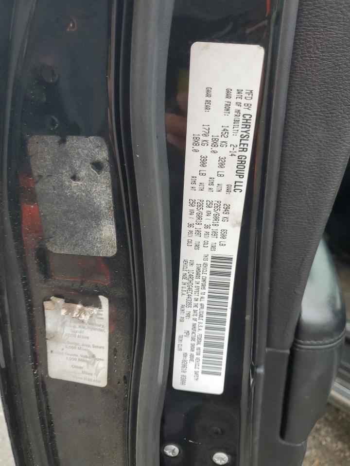 2014 Dodge Durango Limited VIN: 1C4RDHDG4EC443355 Lot: 86264404