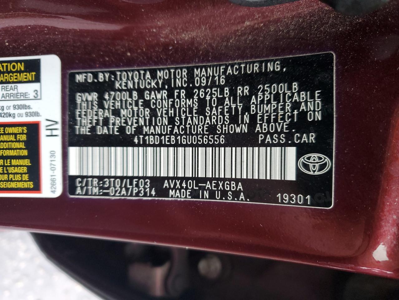 2016 Toyota Avalon - Image 12
