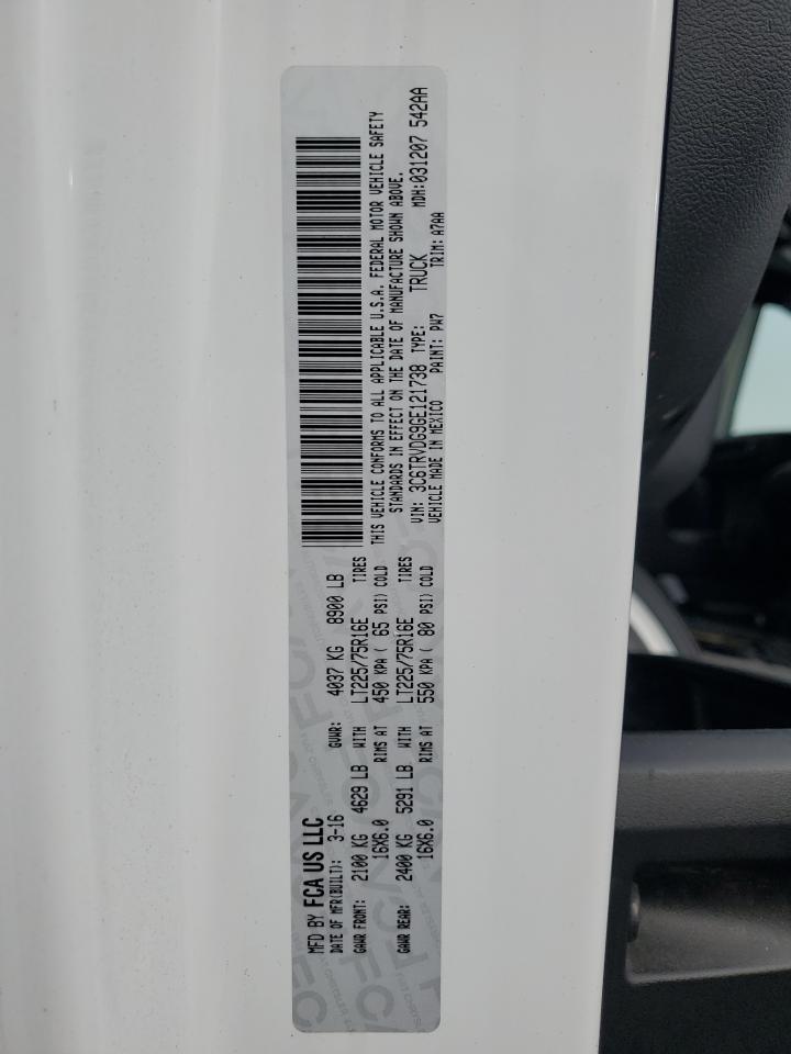 VIN 3C6TRVDG9GE121738 2016 RAM All Models no.13