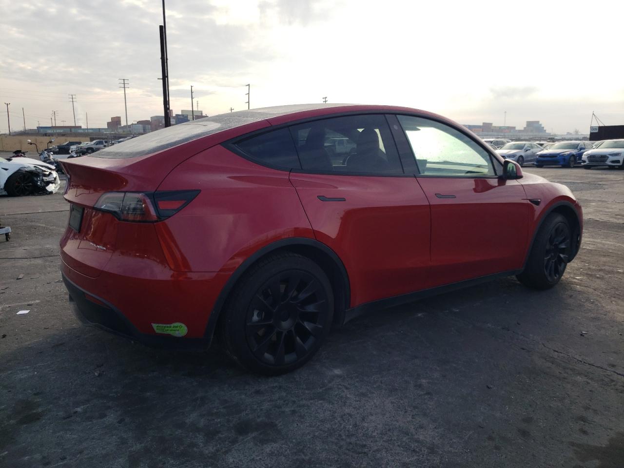 VIN 7SAYGAEE6PF593743 2023 TESLA MODEL Y no.3