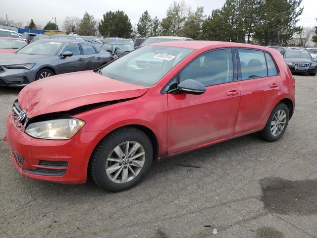  VOLKSWAGEN GOLF 2016 Czerwony