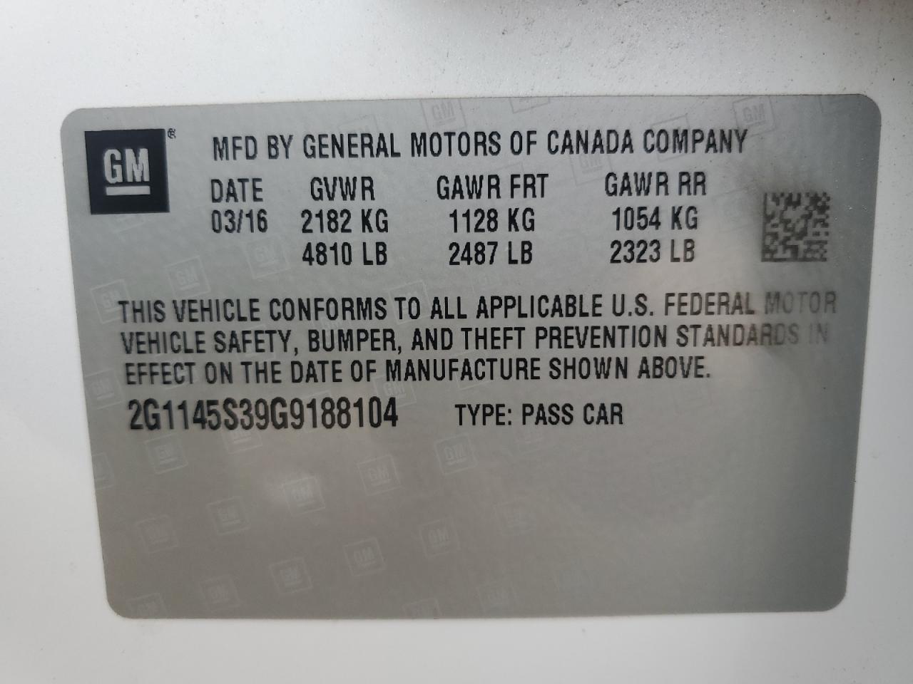 2016 Chevrolet Impala - Image 15