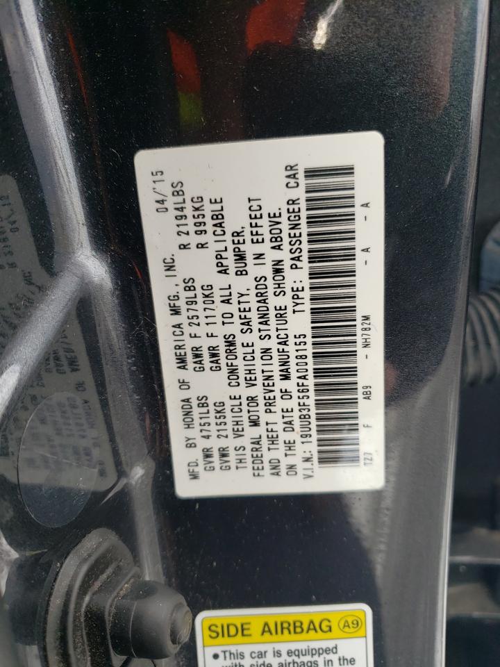 VIN 19UUB3F56FA008155 2015 ACURA TLX no.12