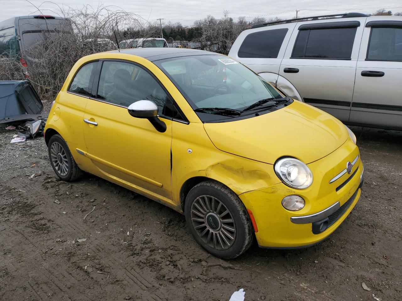 2015 Fiat 500 Lounge VIN: 3C3CFFCR3FT576285 Lot: 85095534