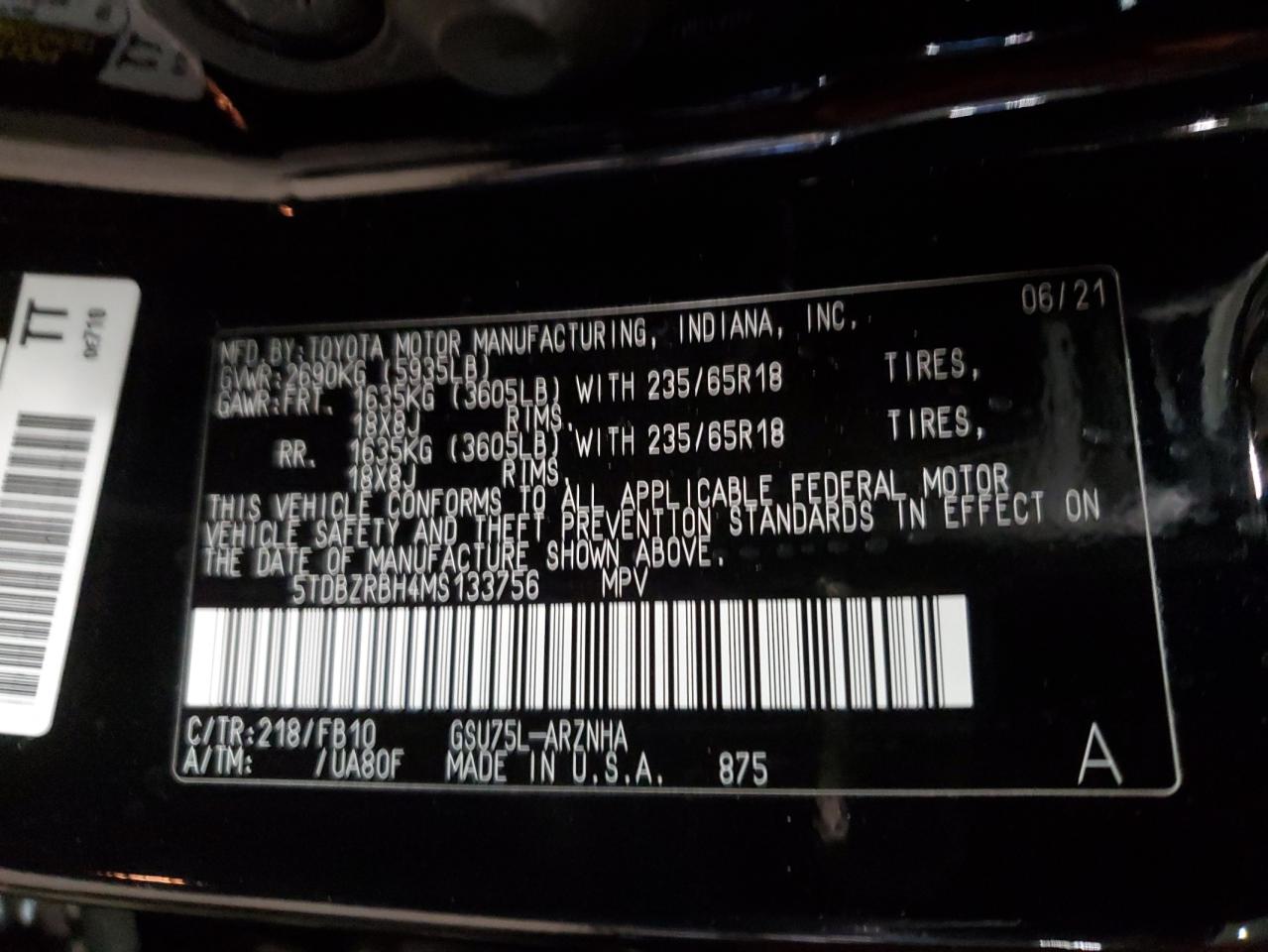 2021 Toyota Highlander - Image 13