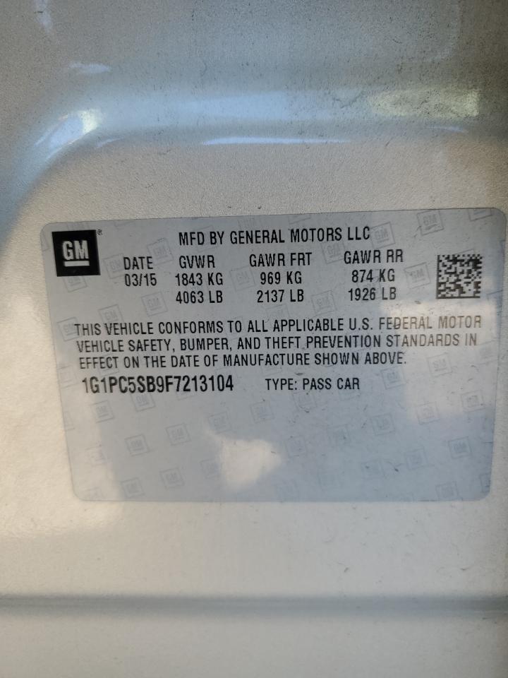 VIN 1G1PC5SB9F7213104 2015 CHEVROLET CRUZE no.12