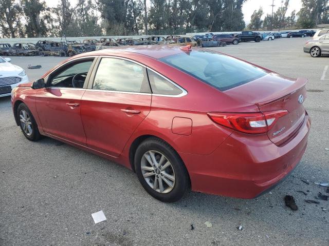  HYUNDAI SONATA 2017 Czerwony