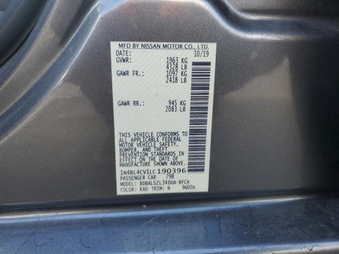 2020 Nissan Altima - Image 12