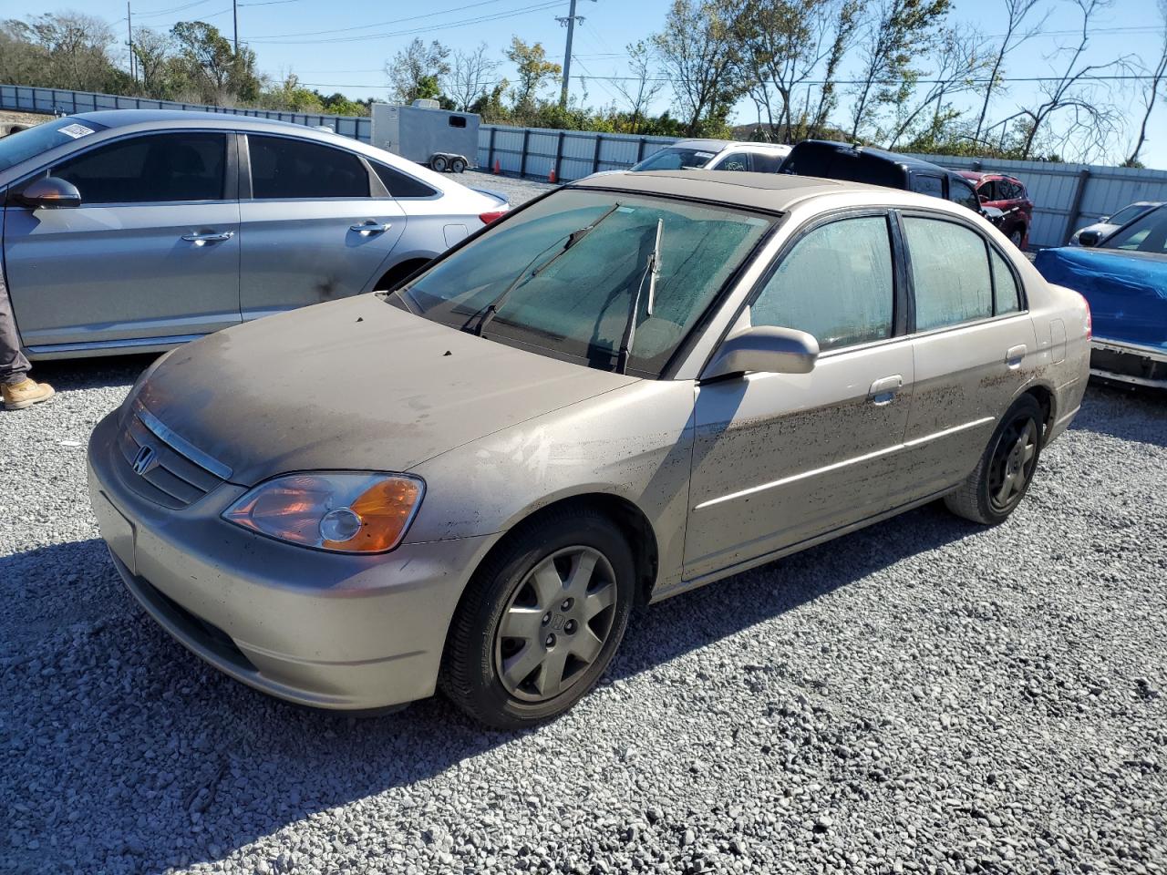 2001 Honda Civic Ex for Sale in Riverview, FL - Water/Flood