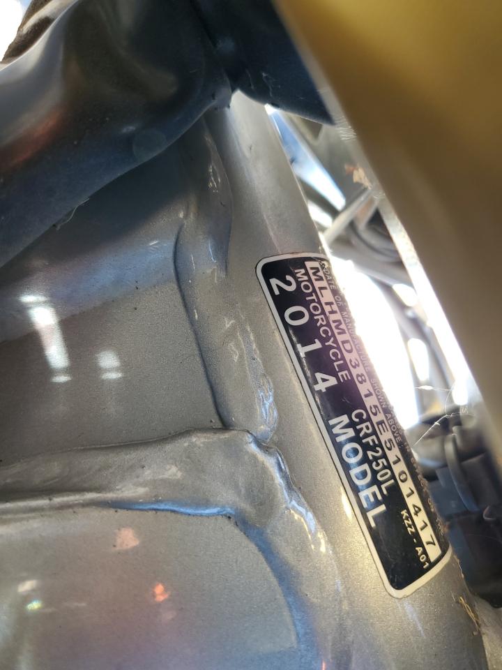 2014 Honda Crf250 L VIN: MLHMD3815E5101417 Lot: 85754014