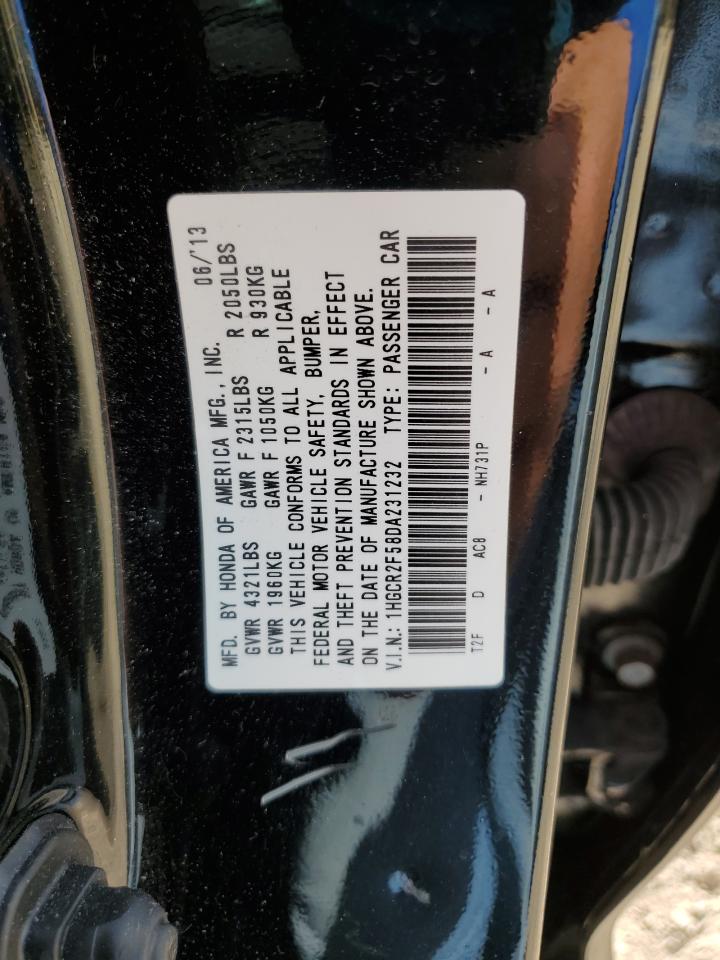 VIN 1HGCR2F58DA231232 2013 HONDA ACCORD no.12