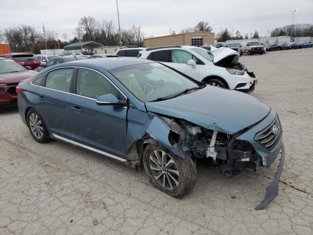  HYUNDAI SONATA 2016 Синий