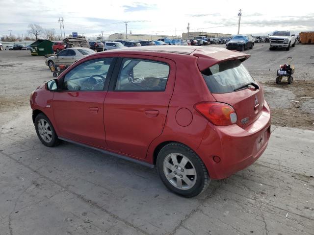  MITSUBISHI MIRAGE 2014 Czerwony
