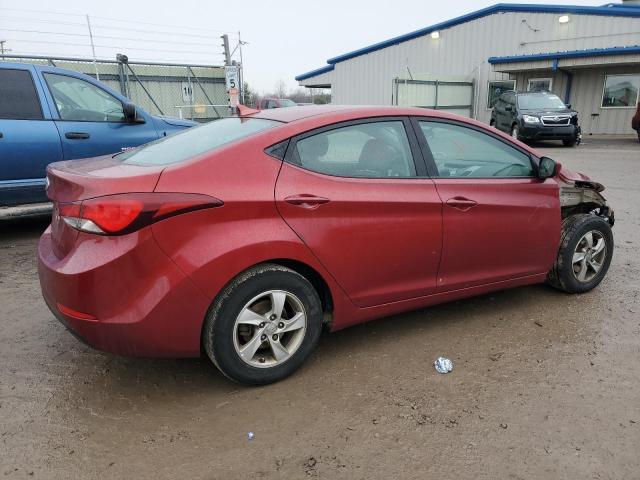  HYUNDAI ELANTRA 2014 Czerwony