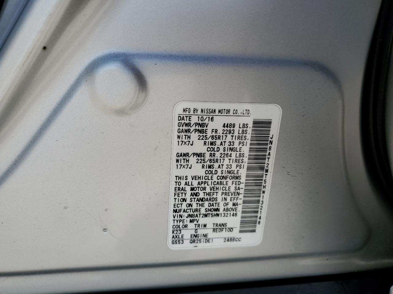 2017 Nissan Rogue - Image 13