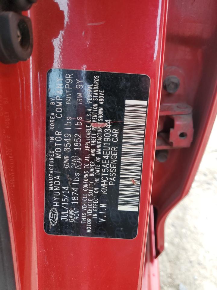 2014 Hyundai Accent Gls VIN: KMHCT5AE4EU190344 Lot: 83875234