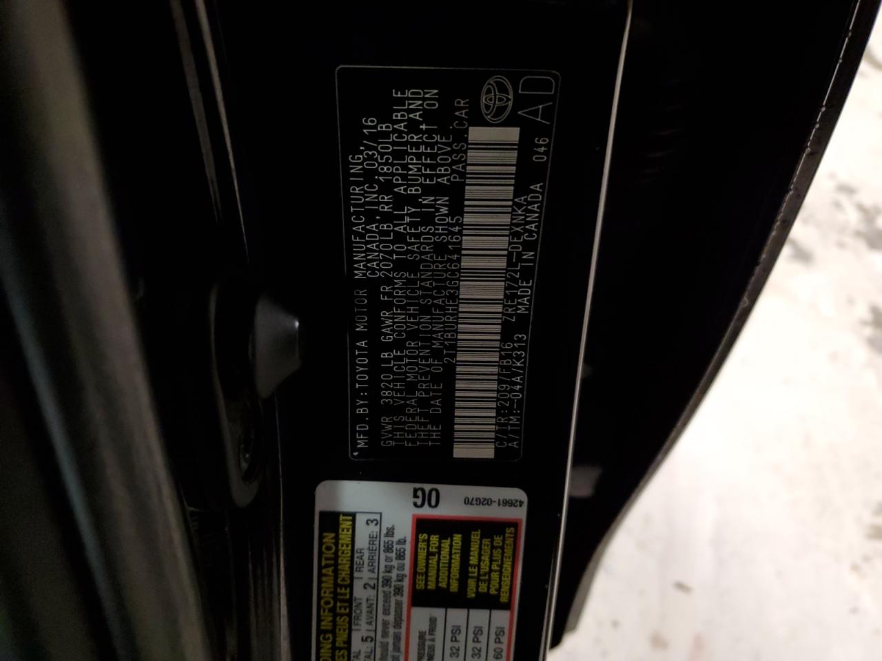 2016 Toyota Corolla - Image 12