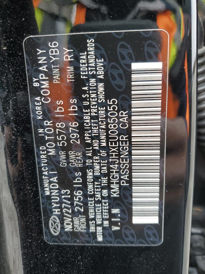 2014 Hyundai Equus Signature VIN: KMHGH4JHXEU085055 Lot: 83655634